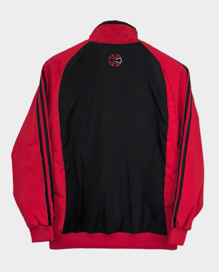 AC Milan windbreaker 2025 in red and black with sporty design for fans and outdoor activities