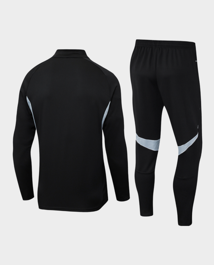 Striker Store Argentina black training suit 2025 featuring a stylish design with comfortable fit and flexibility