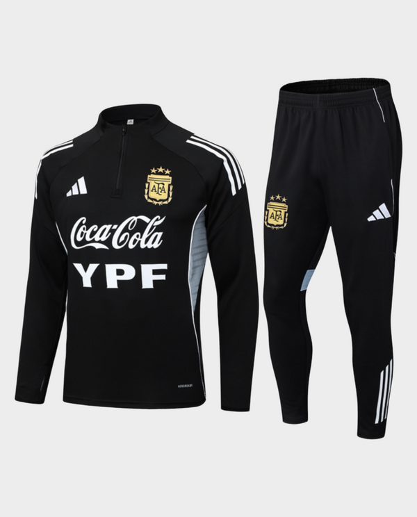 Argentinian black training suit 2025 by Striker Store featuring a stylish design and comfortable fit