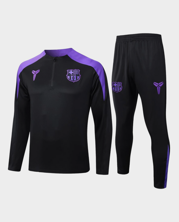 Striker Store Barcelona Kobe Bryant training suit 2025 featuring a black and purple design with logo details