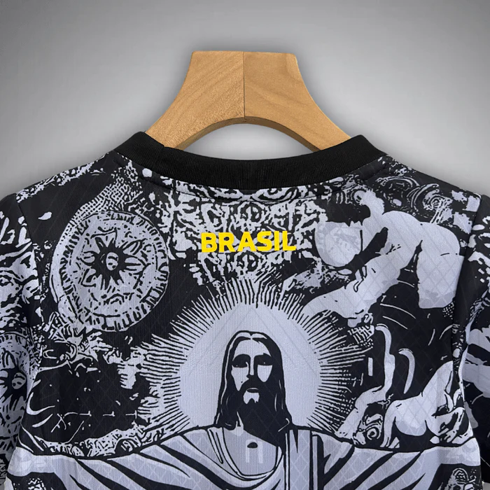 Brazil Christ the Redeemer kit for kids featuring intricate graphic design on the back