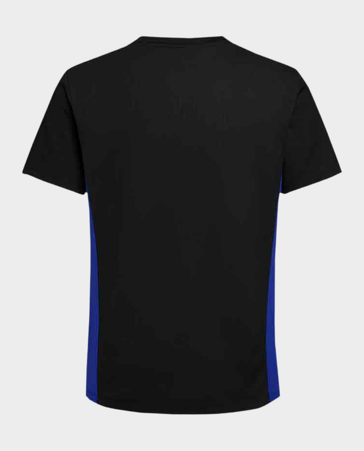 Back view of the FC Barcelona Kobe Bryant pre match jersey in black with blue accents
