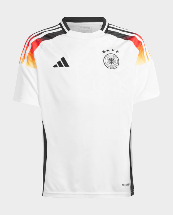 Germany home jersey 2024-25 by Striker Store featuring black, red, and yellow accents