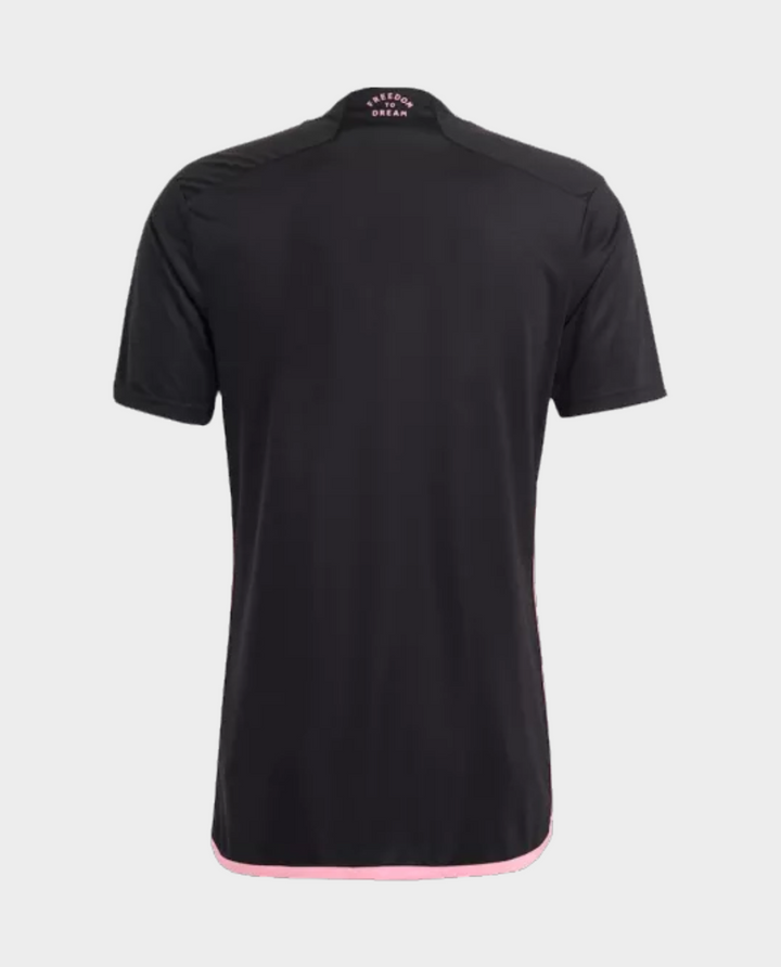 Back view of Inter Miami 2024-25 away jersey featuring a sleek black design