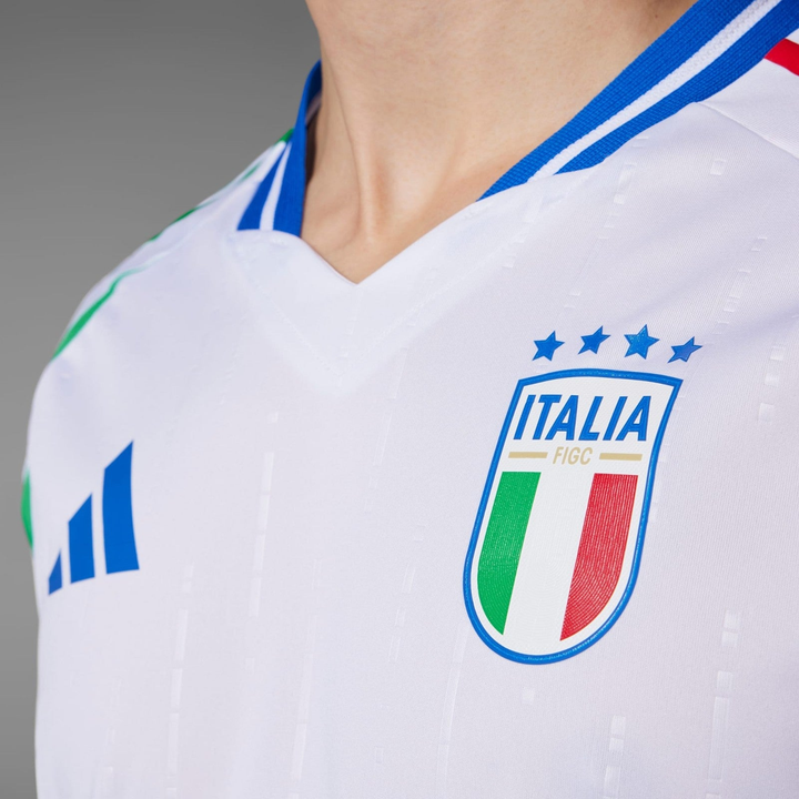 Italy away jersey 2024 from Striker Store featuring the national team crest and vibrant colors