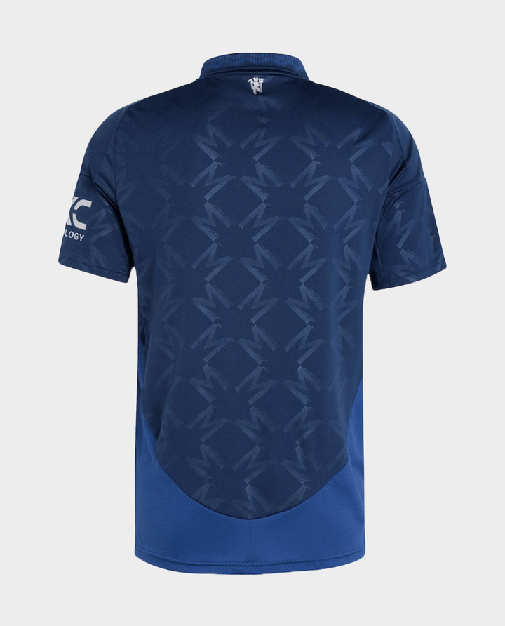 Back view of the Manchester United 2024-25 away jersey with a unique pattern and comfortable fit